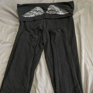 sparkly wing leggings